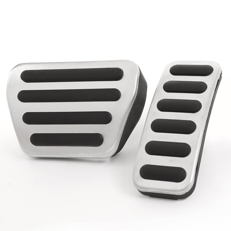 CHEYA NonSlip Gas Brake Pedal Pad Accelerator Pedal Cover Set for Land Rover Range Rover SportEvoqueVelarVogue 20132020 for Land Rover Discovery 5 20142020for Defender 2020 Style 2
