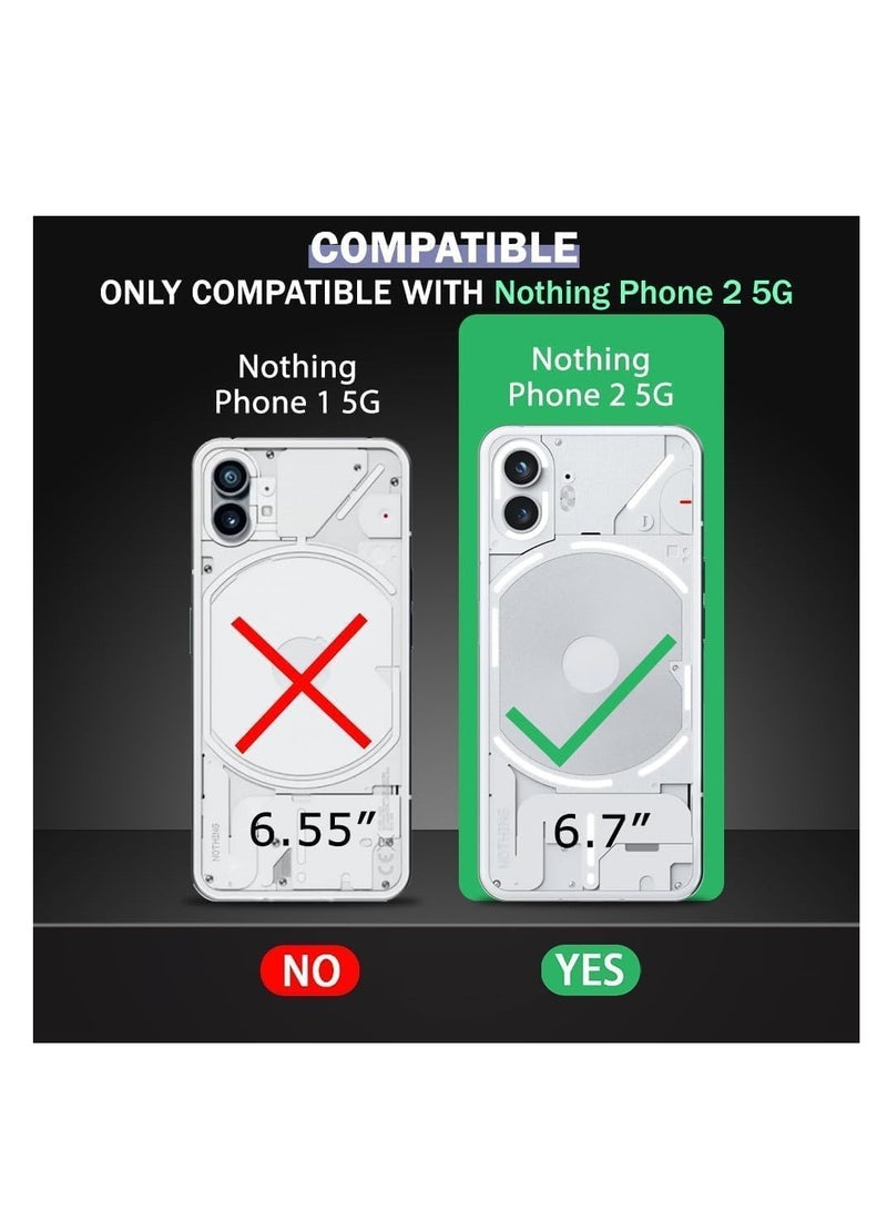 UNBLACK Compatible with Nothing Phone 2 Slim Shock Absorption Soft TPU (Red) - Image 2