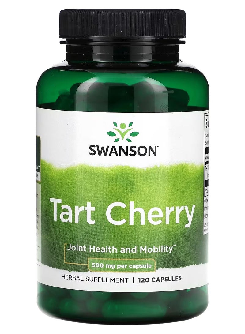 Swanson, Tart Cherry, 120 Capsules (250 mg per Capsule)