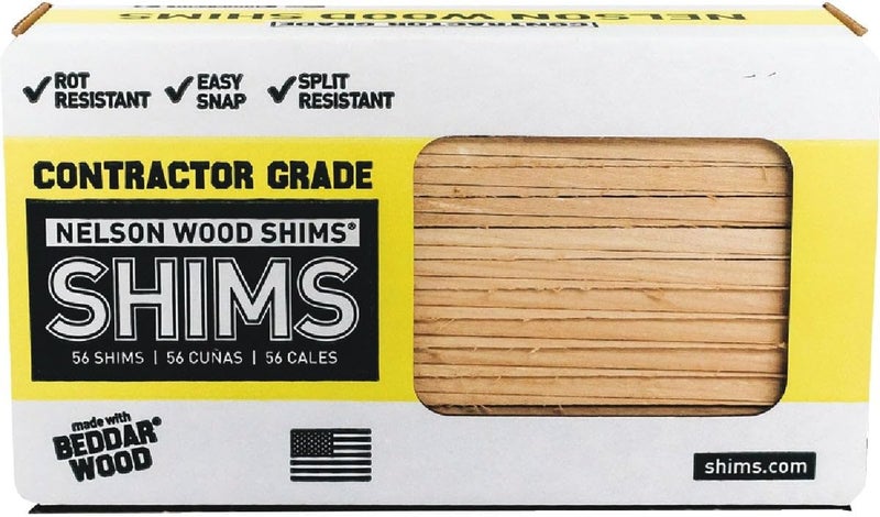 Nelson Wood Shims CSH8/56/120/Mgd 8'' Bulk Contractor Shims - Image 4