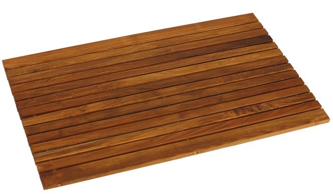 COSI STRING SPA SHOWER MAT IN SOLID TEAK WOOD OILED FINISH LARGE 315 X 20