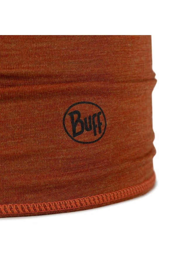 BUFF Lightweight Merino Wool Neck Gaiter 100% Ethically Sourced Wool, Versatile, Temperature Regulating Face Mask, Adult Size, Solid Cinnamon, One size - Image 4