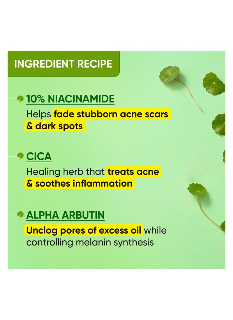 Dot & Key - Dot & Key 10% Niacinamide + Cica Serum | Reduces Acne & Dark Spots | Niacinamide Serum | Controls Excess Oil, Quick Absorbing, & Lightweight | For Oily, Acne Prone & Sensitive Skin | 20ml - Image 1