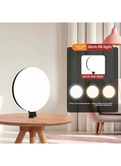 General Full Screen Live Fill Light Mobile Phone Live Support Floor Desktop Beauty Light Beauty Blogger Full Screen Lighting Light-Specifications:16cm Light + Desktop Vertical Shooting Bracket 【6-inch】】  - Image 4