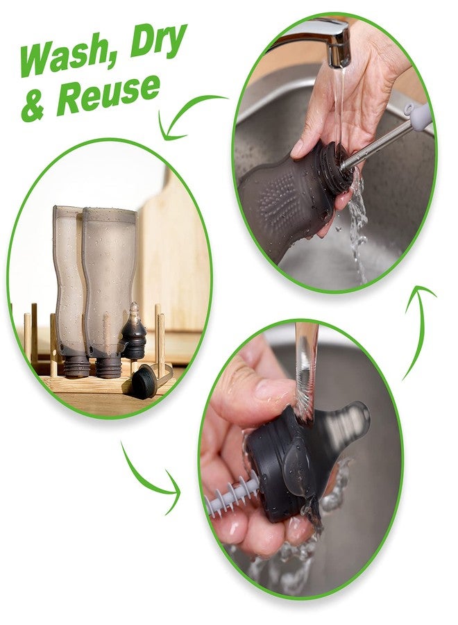 haakaa Squeeze & Feed Attachment Set - Variable Flow Baby Bottle Nipple Compatible with Silicone Breastmilk Storage Bag,Yummy Pouch,Squeezable on-The-go Feeding Pouch -1pk - Image 5