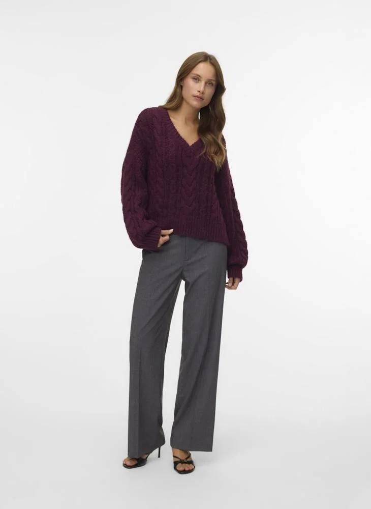 Vero Moda  Casual Mid Waisted Straight Fit Pants for Women | Best Price UAE
