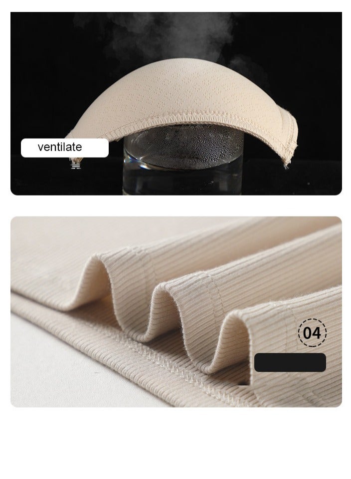 ASIV Vintage threaded tank top, women's short top with breast pad - Image 4