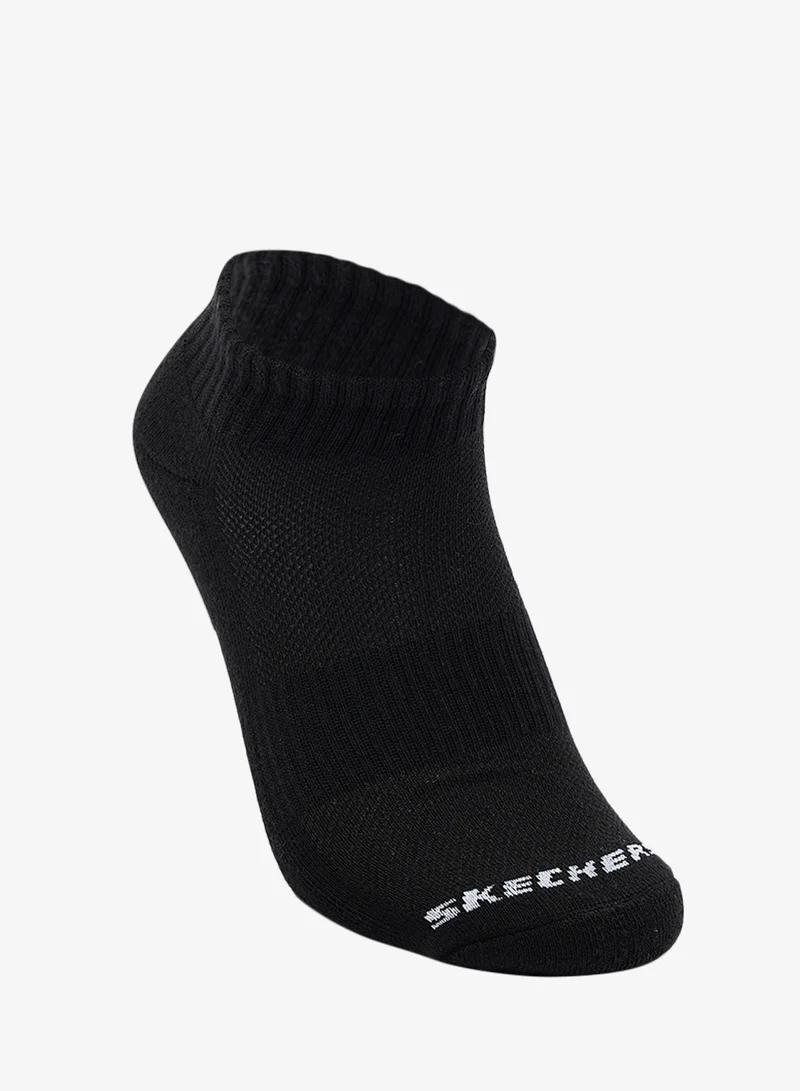 سكيتشرز جوارب قطنية نصف تيري بطول ثلاثة أرباع الطاقم عبوة من  قطع