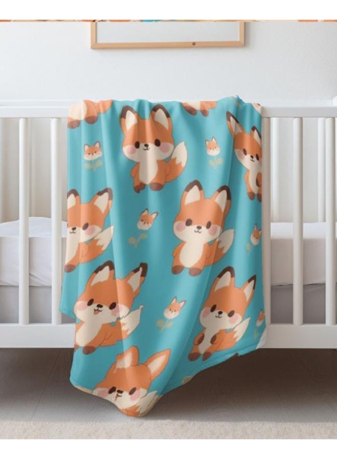 general Baby and children's cartoon flannel thin blanket (warm and comfortable, suitable for sleep, game use) 70cm*100cm - Image 2