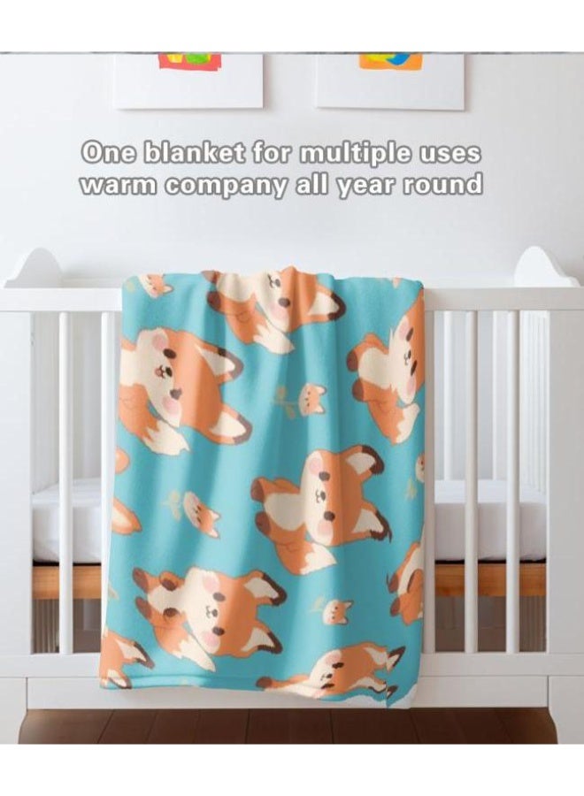 general Baby and children's cartoon flannel thin blanket (warm and comfortable, suitable for sleep, game use) 70cm*100cm - Image 3