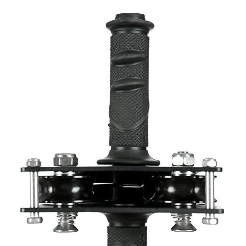 Fusion Climb Z-Max Heavy Duty Trolley with Stainless Steel Trolly Double Pulley with Handle, 23kN for Backyard Zipline, Climbing, Playground Equipment CE Rated - Black - Image 4