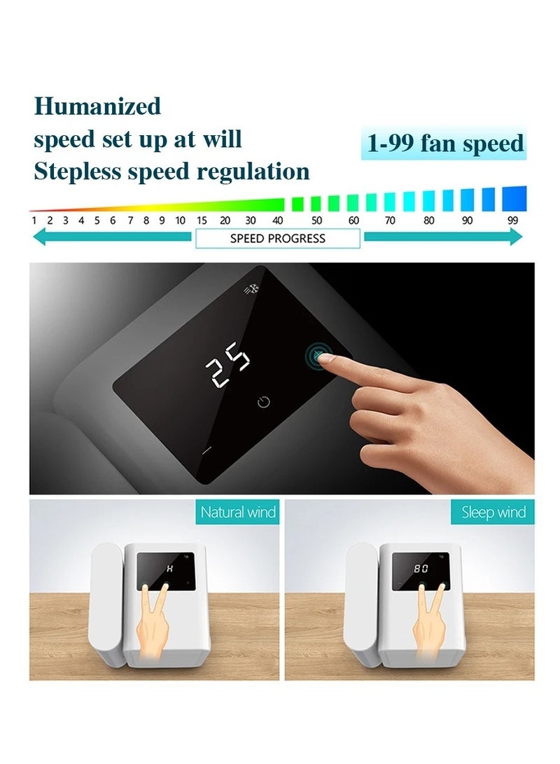 ارواق مكيف هواء محمول بسعة 1000 مل مروحة صغيرة مبرد هواء تبخيري مع مرطب ومنقٍ للمنزل والمكتب - Image 5