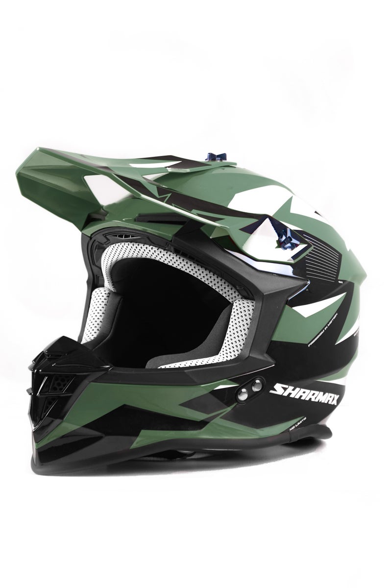 SHARMAX Dirt Bike Helmet – DOT Approved Motorcycle Helmet, Lightweight Motocross Helmet for Youth & Adults, Full Face Bike Helmet for Off-Road, ATV, UTV, Motorbike & Dirtbike Riding - Image 1