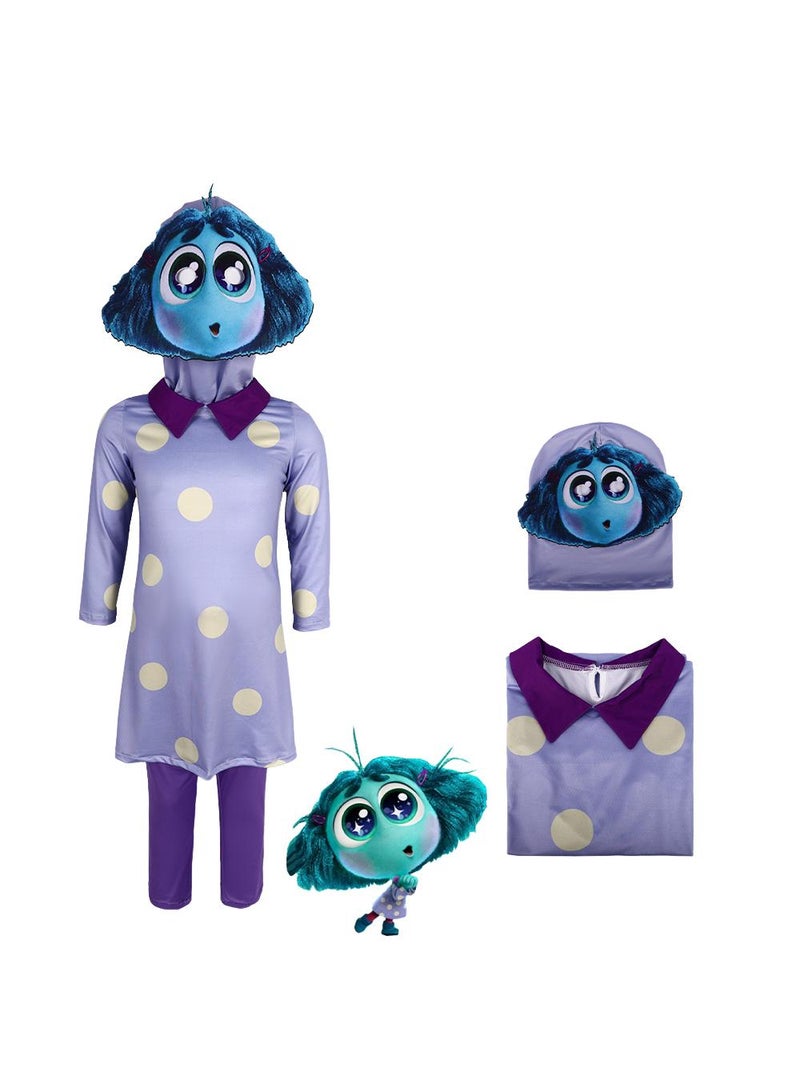 general 1 Set Party Cosplay Inside Out2 Envy Costume For Kids Adult - Image 1