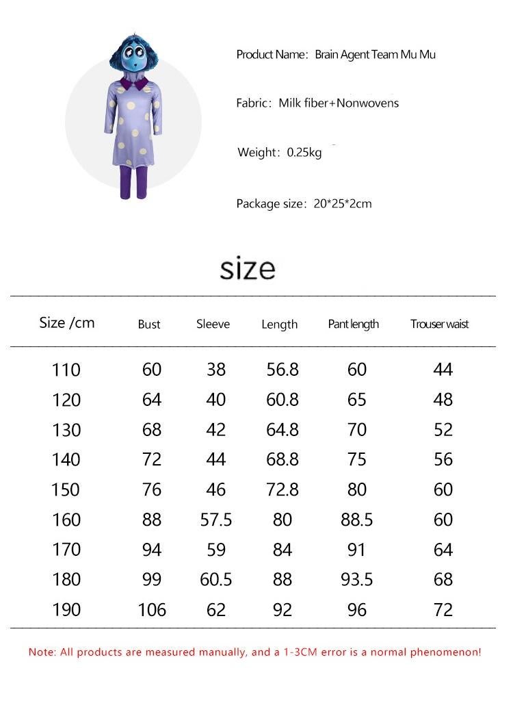 general 1 Set Party Cosplay Inside Out2 Envy Costume For Kids Adult - Image 2