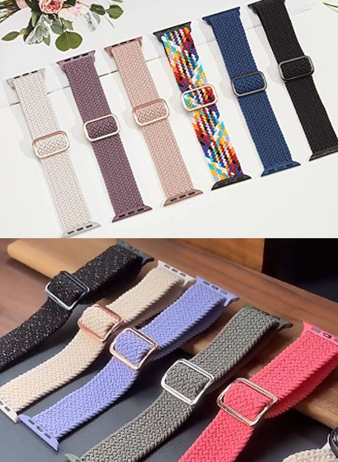 3Pack for Apple Watch Band 41mm 40mm 38mm Nylon Woven Strap for iWatch Series Ultra/8/7/SE/6/5/4/3/2/1