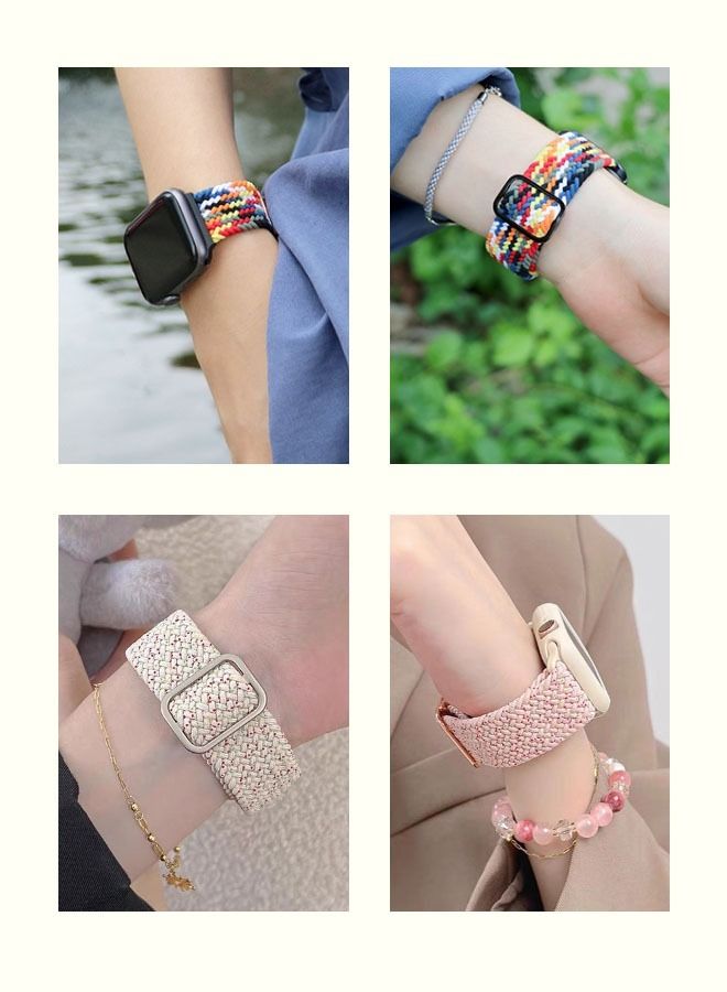 3Pack for Apple Watch Band 41mm 40mm 38mm Nylon Woven Strap for iWatch Series Ultra/8/7/SE/6/5/4/3/2/1