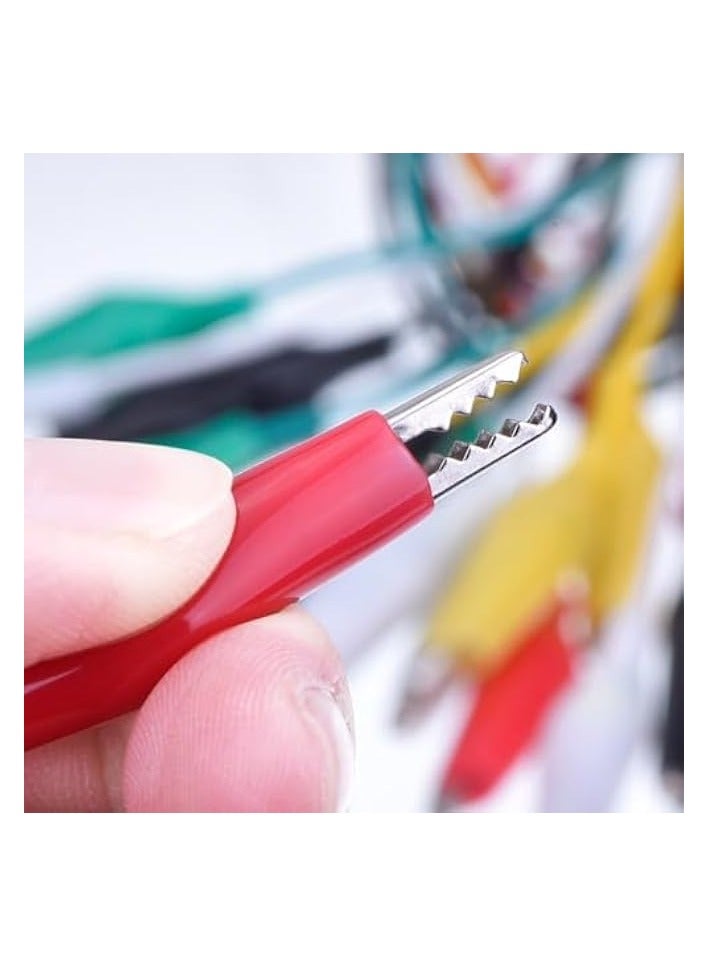 erorex 30 Pieces Test Leads with Alligator Clips Set Insulated Test Cable Double-ended Clips, 19.7 Inch - Image 3