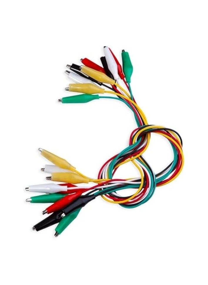 erorex 30 Pieces Test Leads with Alligator Clips Set Insulated Test Cable Double-ended Clips, 19.7 Inch - Image 4