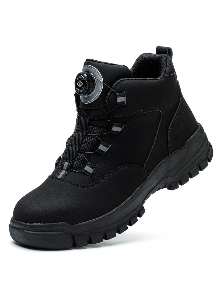 أحذية رجالية ذات أصابع فولاذية وخفيفة الوزن وآمنة ومريحة ومقاومة للثقب وأحذية عمل غير قابلة للتدمير وأحذية رياضية أنيقة. - Image 1