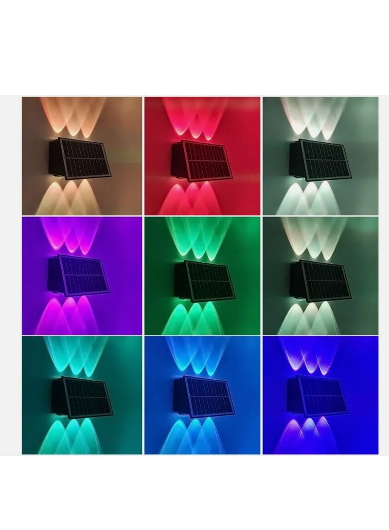 Generic Outdoor Solar Fence Lights 6 LED with Multi-Color, Up and Down Lighting Solar Outdoor Wall Light Waterproof IP65 - Image 4