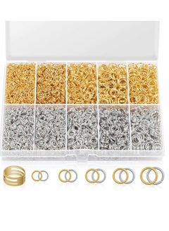 Generic Jump Rings for Jewelry Making 4600Pcs Silver and Gold Jump Rings with Jump Rings Open Close Tools for Jewelry Making and Necklace Repair (Assorted Sizes)  - Image 1