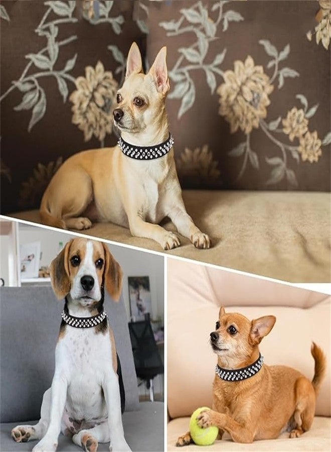 TELEYI Orange Dog Spike Collars,Mushroom Rivet Spike Puppy Collars Girls Boys Leather Studded Cat Collar Adjustable Metal Buckle Durable Training for XXS XS Small Medium Large Terrier Breed,XSmall - Image 3