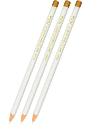 White Pencil 3 Pieces Pencil White Colored Drawing Pencil for Shading Black Colored Papers