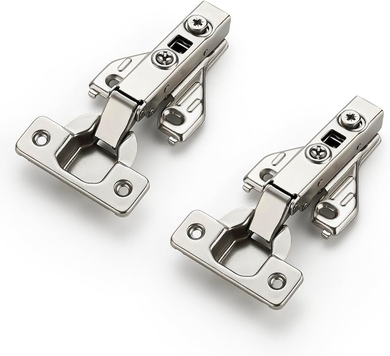 Ravinte 2 Pair 4 Packs Full Overlay Cabinet Door Hinges for Face Frame Cabinet,105 Degree Adjustable Concealed Kitchen Cabinet Hinges Soft Close - Image 1