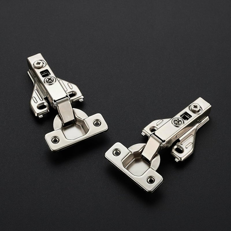 Ravinte 2 Pair 4 Packs Full Overlay Cabinet Door Hinges for Face Frame Cabinet,105 Degree Adjustable Concealed Kitchen Cabinet Hinges Soft Close - Image 2