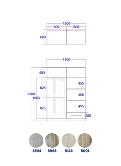 Generic Open dressing room width 160cm Hight 220 cm  - Image 4
