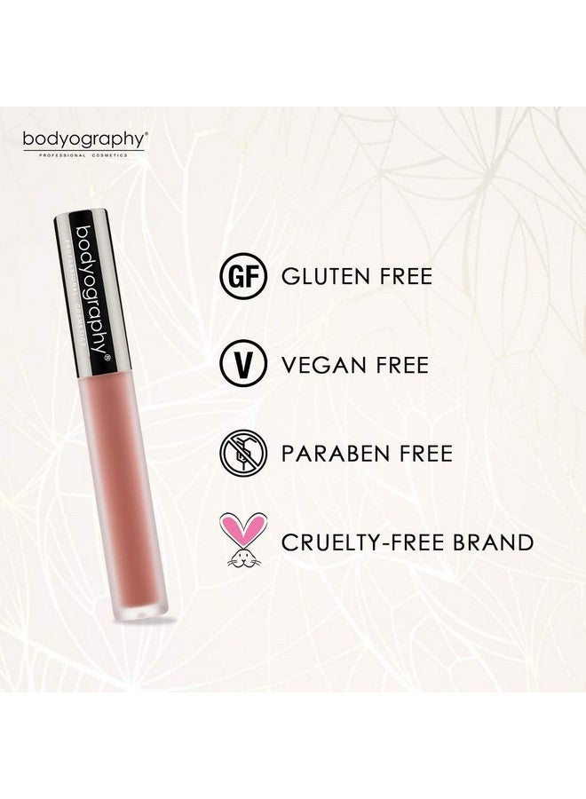 Bodyography Lip Lava Liquid Lipstick Longlasting Lipstick Bright And Bold (Exposed (Matte Light Coral Nude)) - Image 2