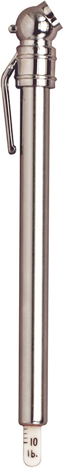 Custom Accessories Chrome 10-100 PSI Pencil Tire Gauge - Image 1