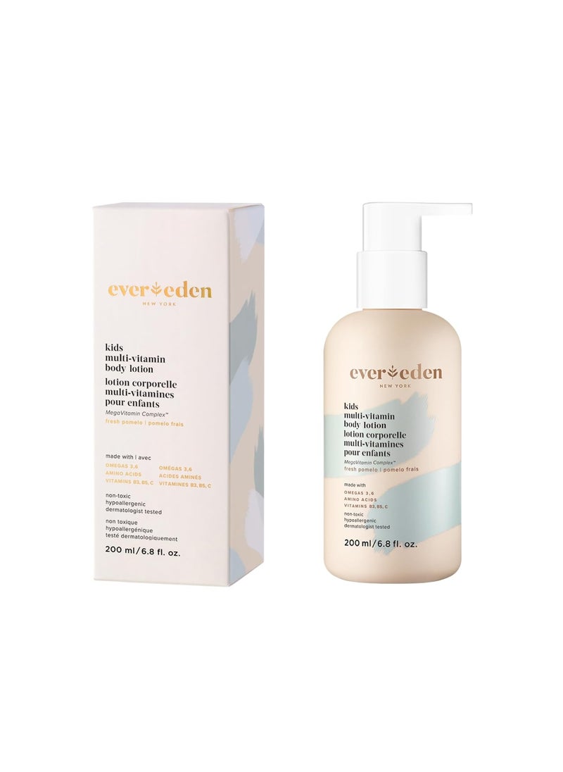 Evereden Evereden Kids MultiVitamin Body Lotion 68 floz Fresh Pomelo Gentle  NonToxic Moisturizing Kids Lotion  Nourishing  Protective Lotion for Kids 