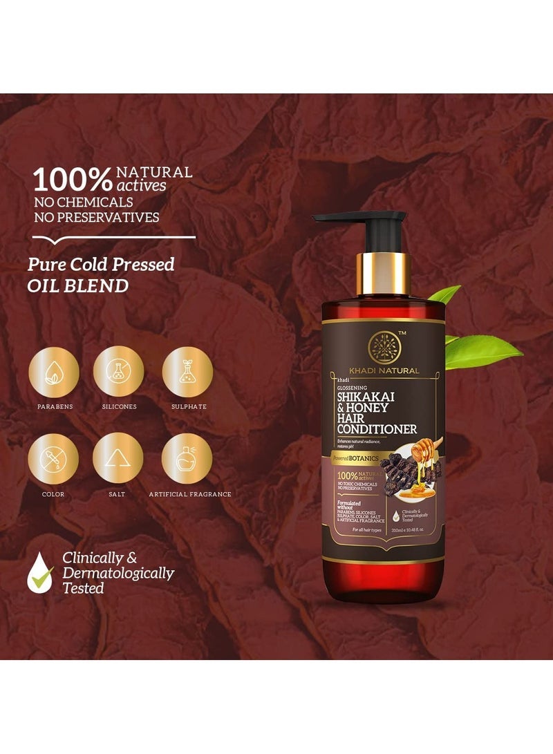 كادي نيتشورال بلسم خادي الطبيعي شيكاكاي والعسل الذي يجعل الشعر غنيا وحريريا يغذي الشعر ويضيف الصحة مناسب لجميع أنواع الشعر نباتات تعمل بالطاقة 310 مل - Image 3