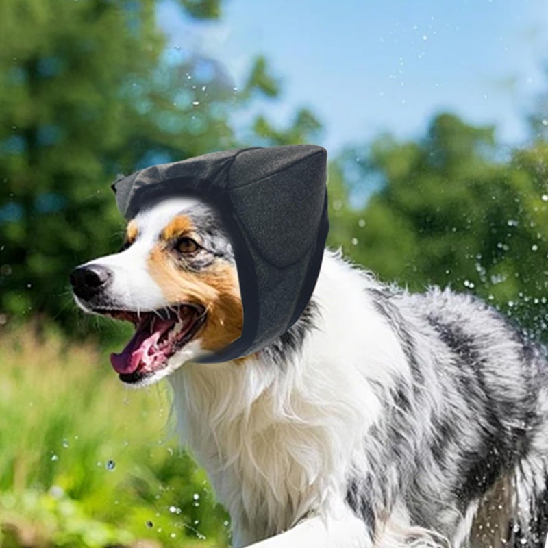 Memory Foam Dog Ear Muffs Medium Size For Noise Protection Swimming Bathing And Sleeping - Image 4