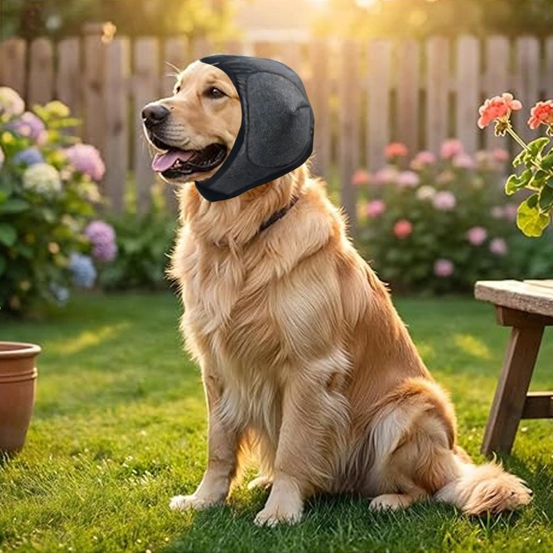 Memory Foam Dog Ear Muffs Medium Size For Noise Protection Swimming Bathing And Sleeping - Image 5