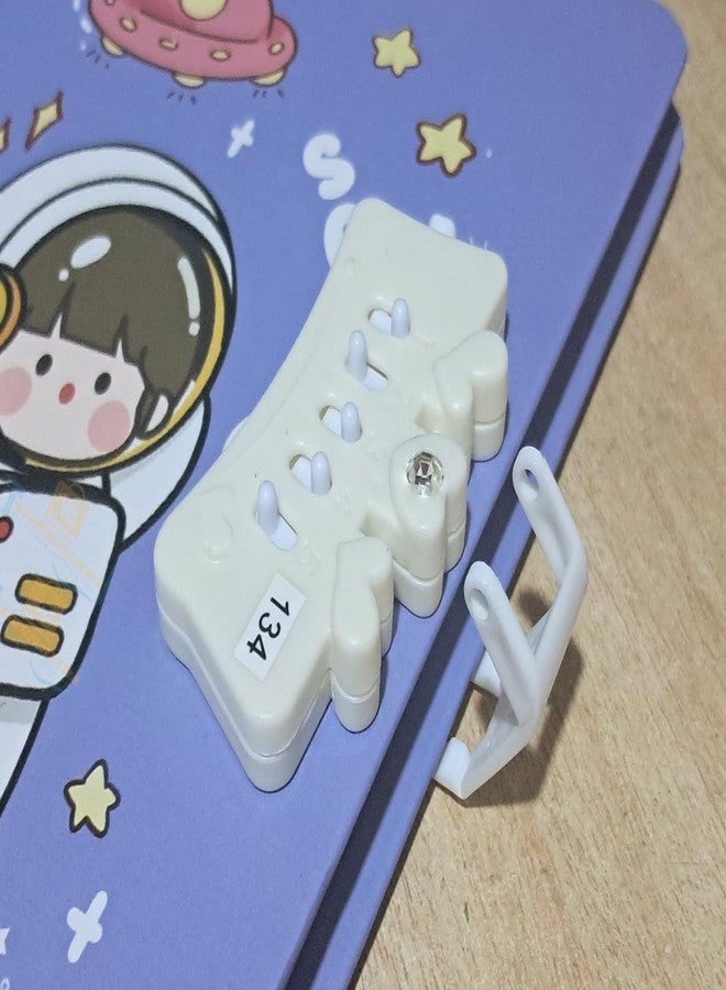 SHREE TECHNESH® Space Astronaut Printed Secret Password Lock Diary for Kids - Image 5