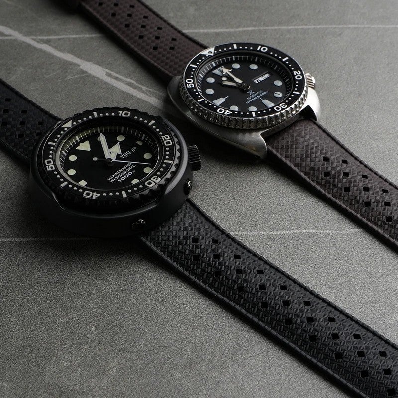 Bluejw Quick Release FKM Rubber Watch Strap Replacement for Blancpain Fifty Fathoms Bathyscaphe Charms Style – 20mm 22mm Unisex Watch Band for Men and Women - Image 5