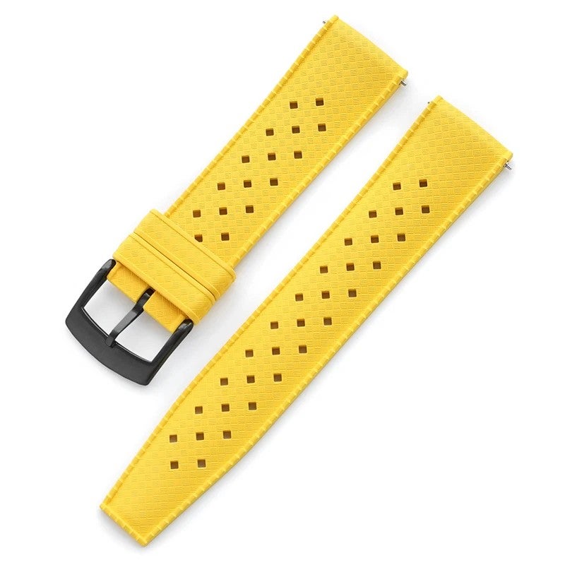 Bluejw Quick Release FKM Rubber Watch Strap Replacement for Blancpain Fifty Fathoms Bathyscaphe Charms Style – 20mm 22mm Unisex Watch Band for Men and Women - Image 1