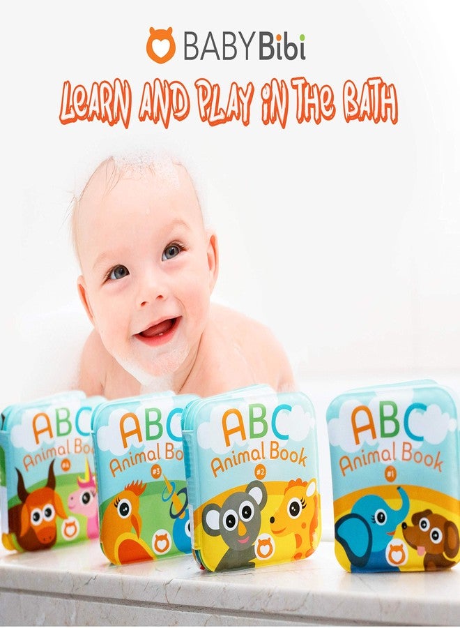 BabyBibi Baby Bath Books Mega Set (Pack of 13 Books) - Educational Waterproof Baby Bathtime Plastic Books for Bath Tub with Animals, Colors, Numbers and ABC Letters - Learning Toy Books for Babies and Toddlers - Image 4