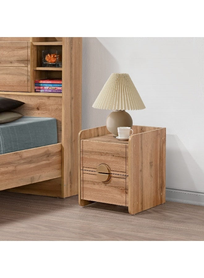 Home Box Carnation 2-Drawer Young Nightstand 40.5 x 49 x 40.5 cm - Image 1