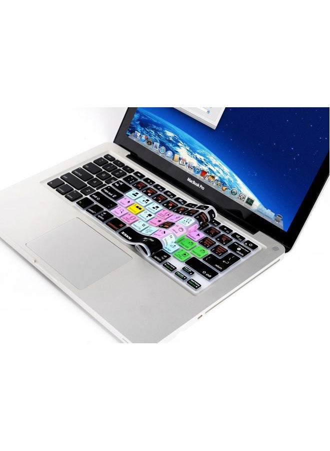 XSKN Final Cut Pro X Keyboard Cover Silicone Skin Protector for Macbook Pro 13 15 17 Inch (US/European ISO Keyboard) - Image 4