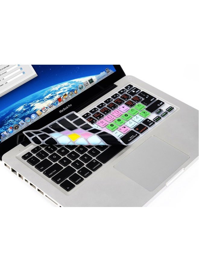 XSKN Final Cut Pro X Keyboard Cover Silicone Skin Protector for Macbook Pro 13 15 17 Inch (US/European ISO Keyboard) - Image 3
