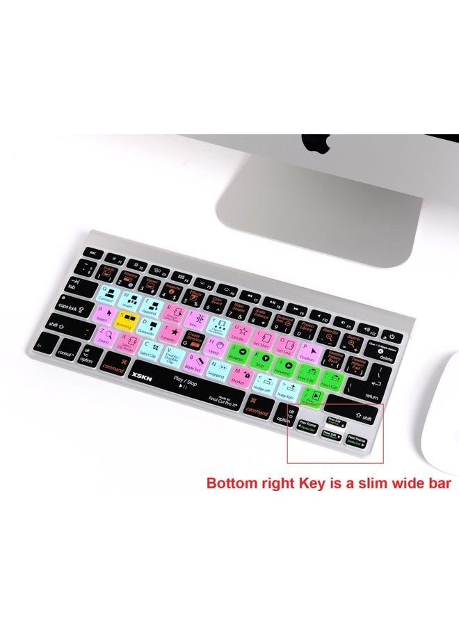 XSKN Final Cut Pro X Keyboard Cover Silicone Skin Protector for Macbook Pro 13 15 17 Inch (US/European ISO Keyboard) - Image 5