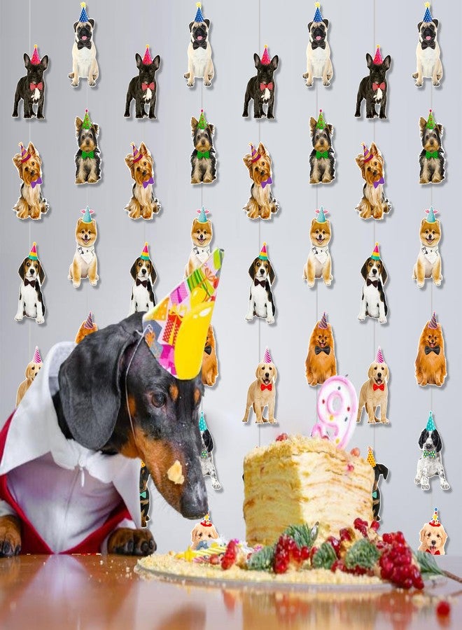 umoni Dog Party Garlands Dog Birthday Decorations 8PCS Puppy Hanging Garland Puppy Paper Banner Decorations for Pet Theme Ceiling Decor Baby Shower Party Supplies - Image 4