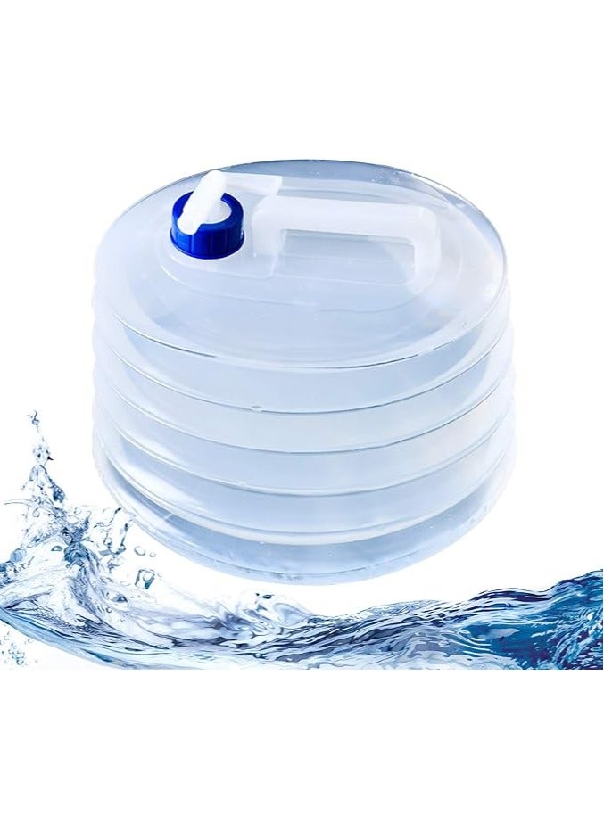 general Foldable Water Container Foldable Portable Water Carrier with Faucet 10L Outdoor Bucket for Sports, Camping, Hiking, Picnic, BBQ - Image 1