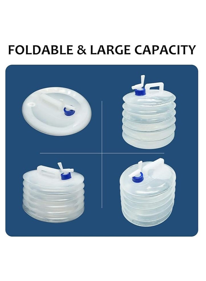 general Foldable Water Container Foldable Portable Water Carrier with Faucet 10L Outdoor Bucket for Sports, Camping, Hiking, Picnic, BBQ - Image 3