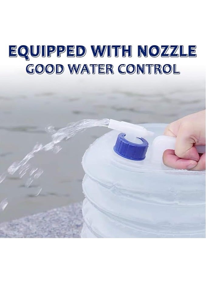 general Foldable Water Container Foldable Portable Water Carrier with Faucet 10L Outdoor Bucket for Sports, Camping, Hiking, Picnic, BBQ - Image 4