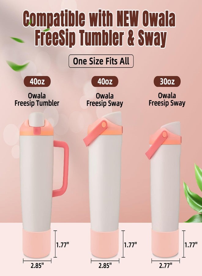 BKBY 2PCS Silicone Boot Compatible with Owala 30oz & 40oz FreeSip Sway Bottles & Tumblers, Protective Anti-Slip Bottom Cover Sleeve for Freesip Sway Tumbler - Image 2